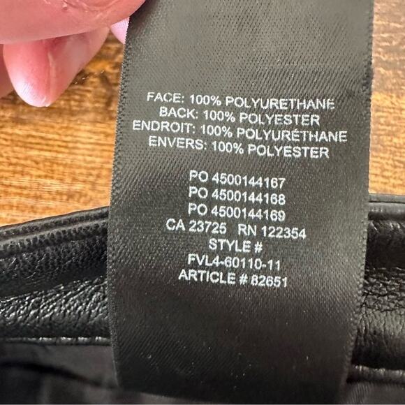 Aritzia Wilfred The Melina Pant High-waisted Vegan Leather Pants Size 10 EUC - Picture 7 of 8